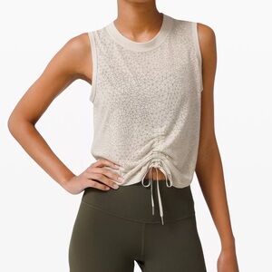 Lululemon Cinch Me Up Tank- Dune